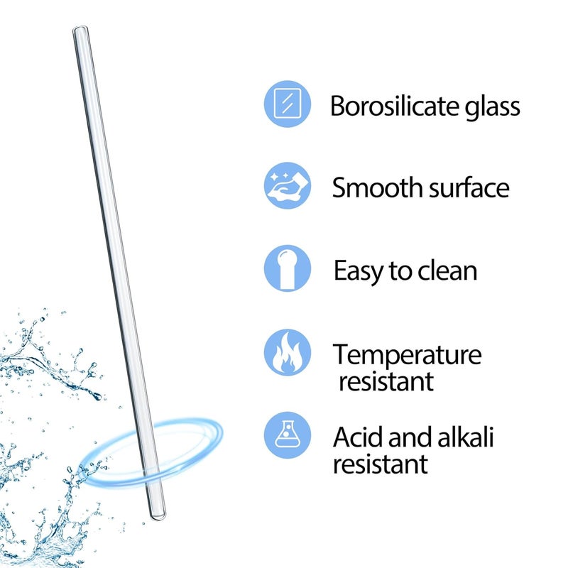 LIFEHIM 15 Pack Glass Stirring Rods: Diameter 0.236 inch Length 8 inch Glass Stir Sticks, Borosilicate Glass Stirring Rod for Mixing Lab - Image 3